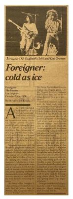 Foreigner / The Forum--Los Angeles. CA / 1978