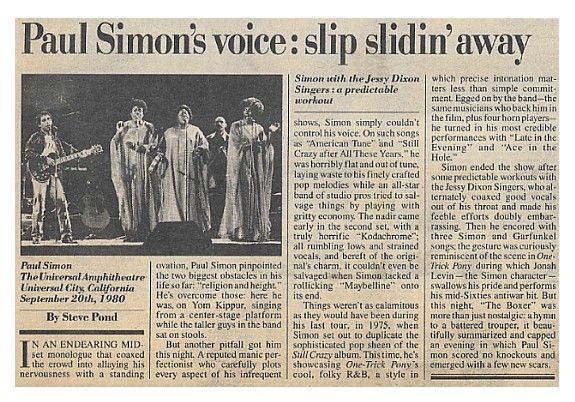 Simon, Paul / Universal City, California / 1980