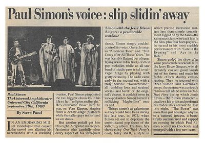 Simon, Paul / Universal City, California / 1980