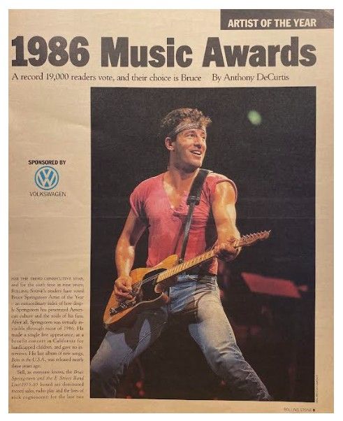 Springsteen, Bruce / Artist of the Year / 1987