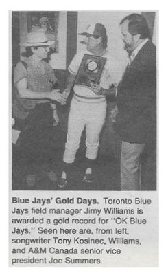 Williams, Jimy / Blue Jays' Gold Days. / 1986