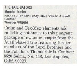 Tail Gators, The / Mumbo Jumbo / 1986