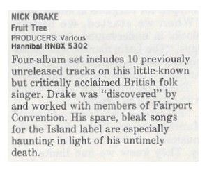 Drake, Nick / Fruit Tree / 1986