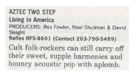 Aztec Two Step / Living In America / 1986