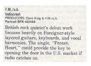 FM / Indiscreet / 1986