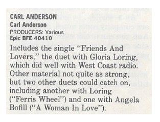 Anderson, Carl / Carl Anderson / 1986