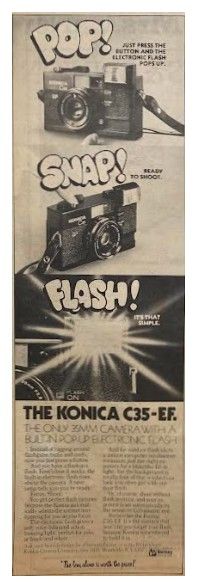 Konica / The Konica C35-EF. / 1976