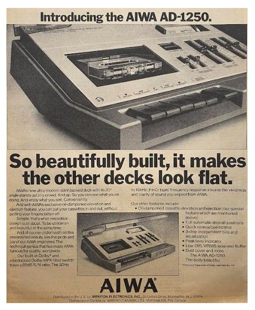 Aiwa / Introducing the AIWA AD-1250. / 1976
