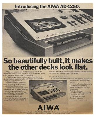 Aiwa / Introducing the AIWA AD-1250. / 1976