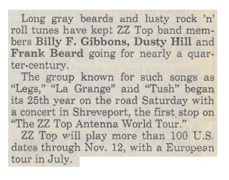 ZZ Top / Long Gray Beards / 1994