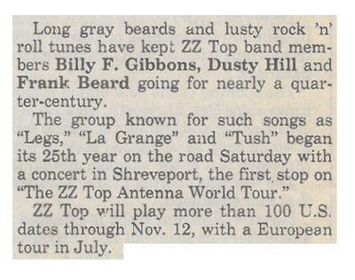 ZZ Top / Long Gray Beards / 1994