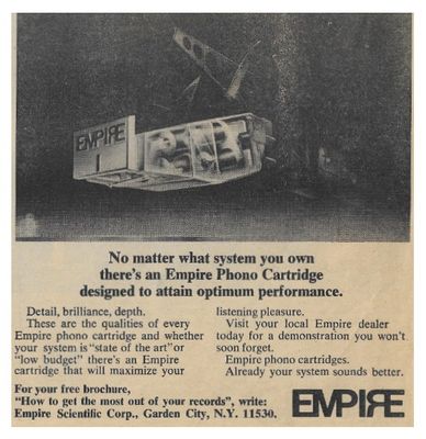 Empire / Empire Phono Cartridge / 1979
