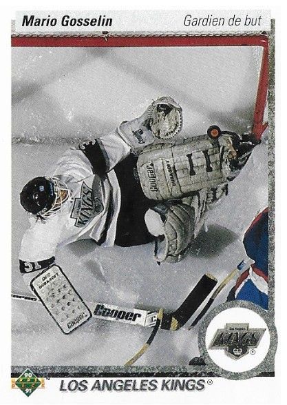 Gosselin, Mario / 1990-91 Los Angeles Kings / Upper Deck #91 / French