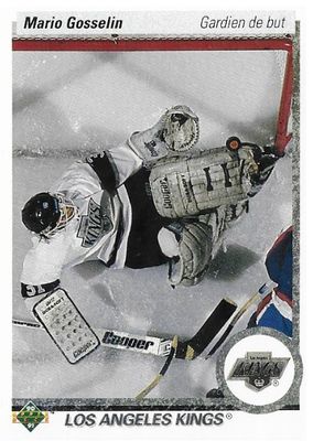 Gosselin, Mario / 1990-91 Los Angeles Kings / Upper Deck #91 / French