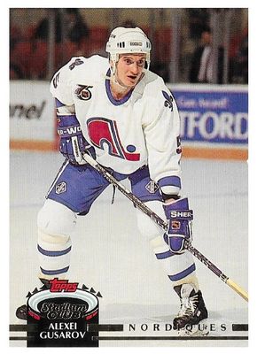Gusarov, Alexei / 1992-93 Quebec Nordiques / Stadium Club #451