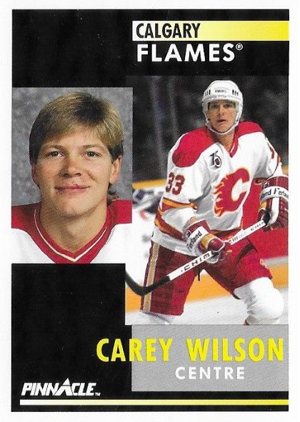 Wilson, Carey / 1991-92 Calgary Flames / Pinnacle #364 / French