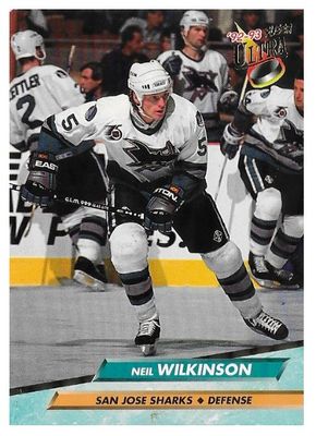 Wilkinson, Neil / 1992-93 San Jose Sharks / Ultra #198
