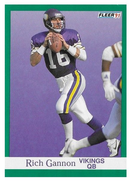 Gannon, Rich / 1991 Minnesota Vikings / Fleer #282