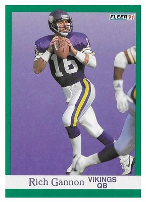 Gannon, Rich / 1991 Minnesota Vikings / Fleer #282