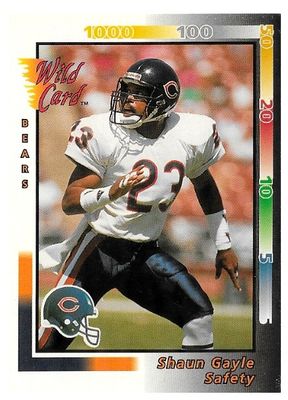 Gayle, Shaun / 1992 Chicago Bears / Wild Card #361