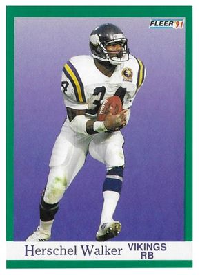 Walker, Herschel / 1991 Minnesota Vikings / Fleer #288