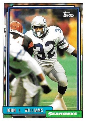 Williams, John L. / 1992 Seattle Seahawks / Topps #199