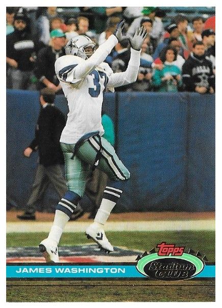 Washington, James / 1991 Dallas Cowboys / Stadium Club #87