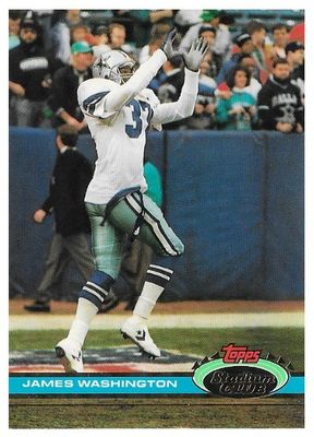 Washington, James / 1991 Dallas Cowboys / Stadium Club #87