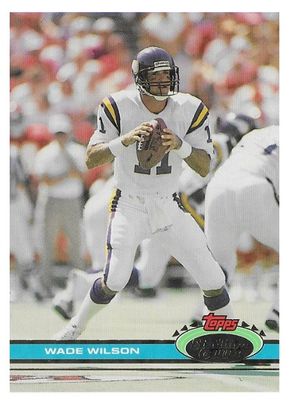 Wilson, Wade / 1991 Minnesota Vikings / Stadium Club #144