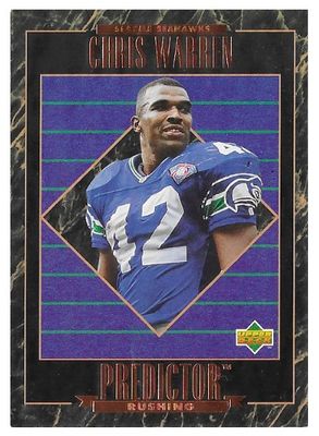 Warren, Chris / 1995 Seattle Seahawks / Upper Deck RP12