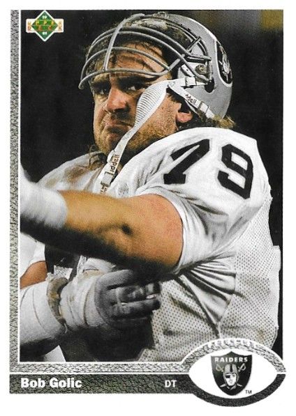 Golic, Bob / 1991 Los Angeles Raiders / Upper Deck #275