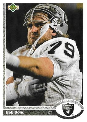 Golic, Bob / 1991 Los Angeles Raiders / Upper Deck #275