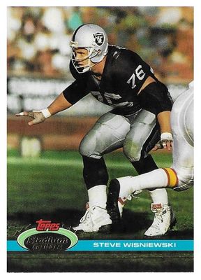 Wisniewski, Steve / 1991 Los Angeles Raiders / Stadium Club #487