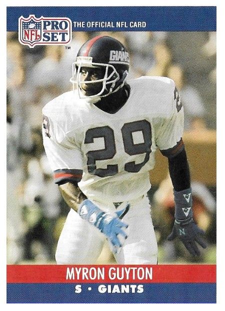 Guyton, Myron / 1990 New York Giants / Pro Set #595
