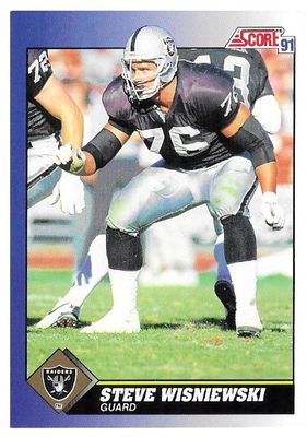 Wisniewski, Steve / 1991 Los Angeles Raiders / Score #76