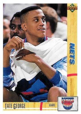 George, Tate / 1991-92 New Jersey Nets / Upper Deck #336