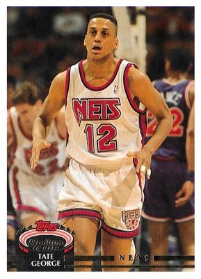 George, Tate / 1992-93 New Jersey Nets / Stadium Club #159