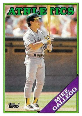Gallego, Mike / 1988 Oakland Athletics / Topps #702