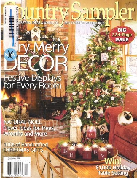 Country Sampler / Very Merry Decor / November 2008