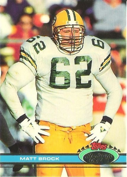 Brock, Matt / 1991 Green Bay Packers / Stadium Club #421