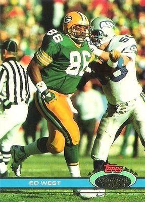West, Ed / 1991 Green Bay Packers / Stadium Club #131