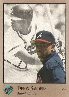 Sanders, Deion / 1992 Atlanta Braves / Studio No. 9