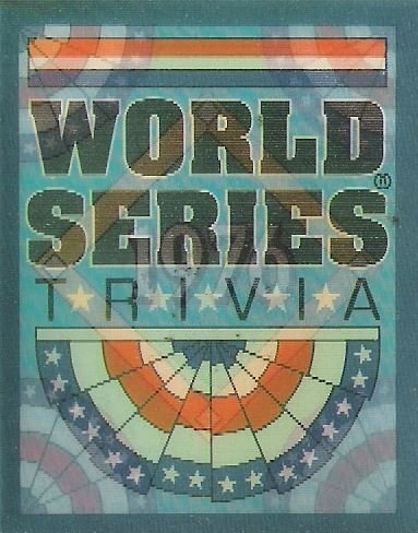 World Series Trivia / Big Red Romp / Cincinnati Reds 1976 / Score #7