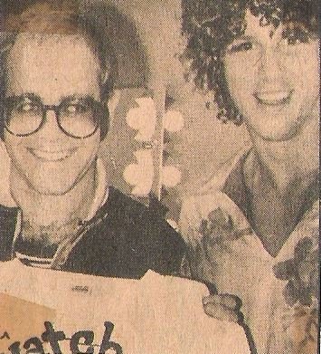 John, Elton / With Mark Fidrych, Backstage / 1976