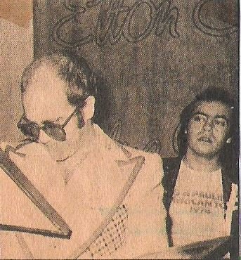 John, Elton--Bernie Taupin / At Blue Moves Album Party #1 / 1976