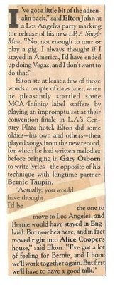 John, Elton / I've Got a Little Bit of the Adrenalin Back / 1978