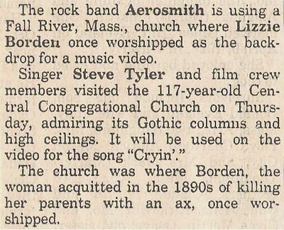 Aerosmith / Rock Band Using Lizzy Borden Church / 1993