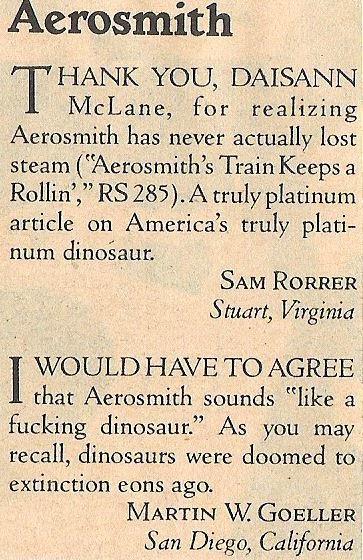 Aerosmith / Truly Platinum Dinosaur / 1979