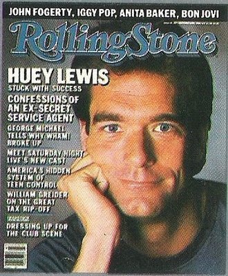 Lewis, Huey (and The News) / Set of 4 Magazine Photos / 1980s