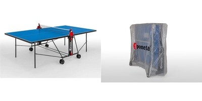 BUNDLE Tischtennistisch S 1-43 e + Schutzhülle für Tischtennistisch von SPONETA